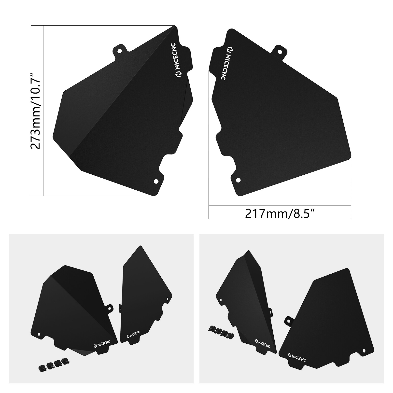 For Can-Am Maverick X3 Turbo Glove Box Panels Aluminium Alloy 2017-2021 1PAIR