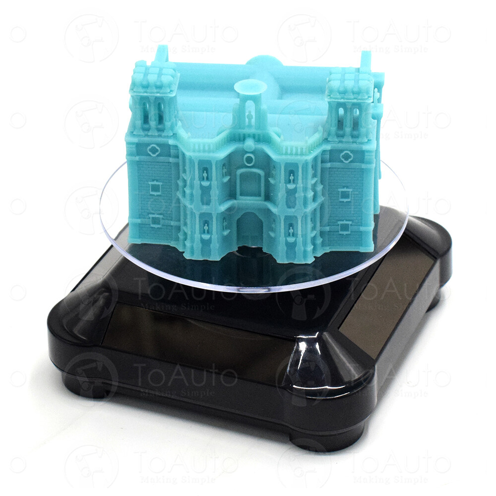 Rotating Display Stand 3.5" Solar Powered Jewelry UV Light Curing Turntable,US