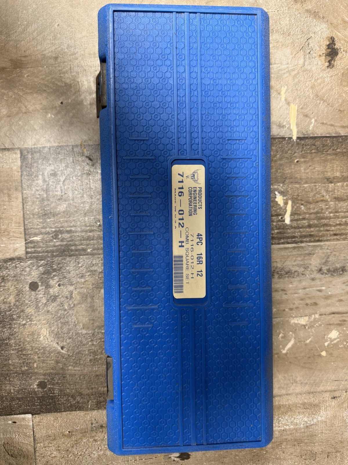 PEC Tools Tin Coated 3 Piece Combination Square Set 12" with Graduation Gold