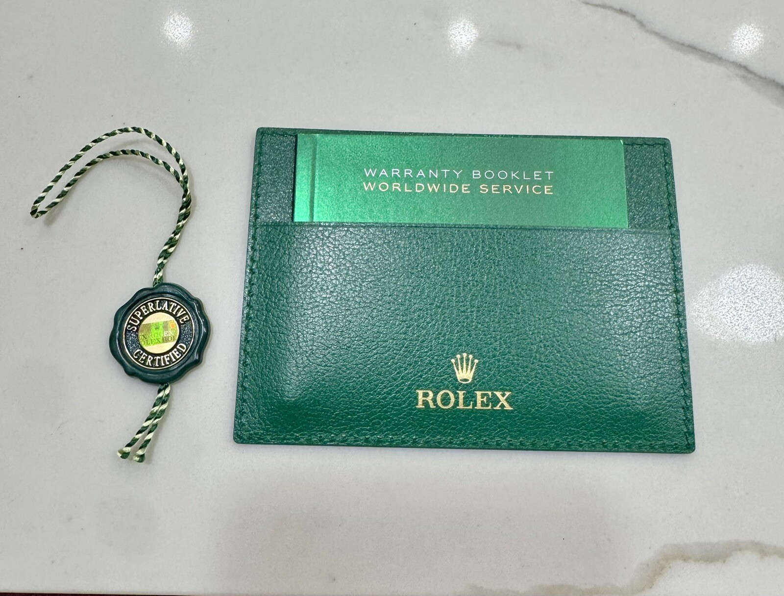 Genuine New Style Rolex Card Holder Guarantee Manual Booklet And Tag 2020 - NOW