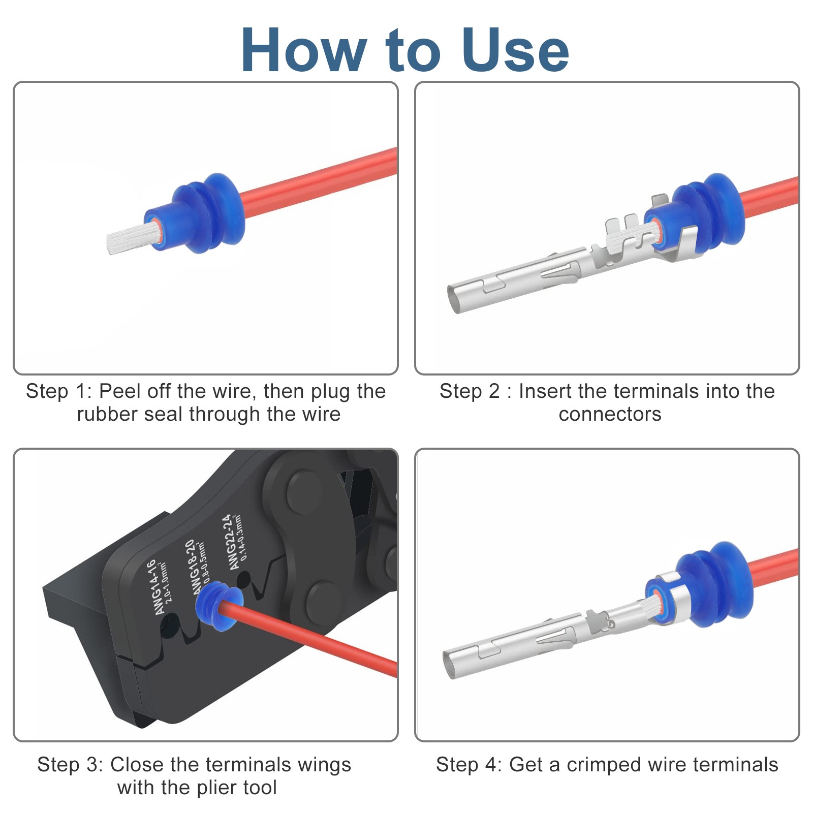 567Pcs Automotive Electrical Connector Pins Kit Terminal Removal Tool Wire Seals