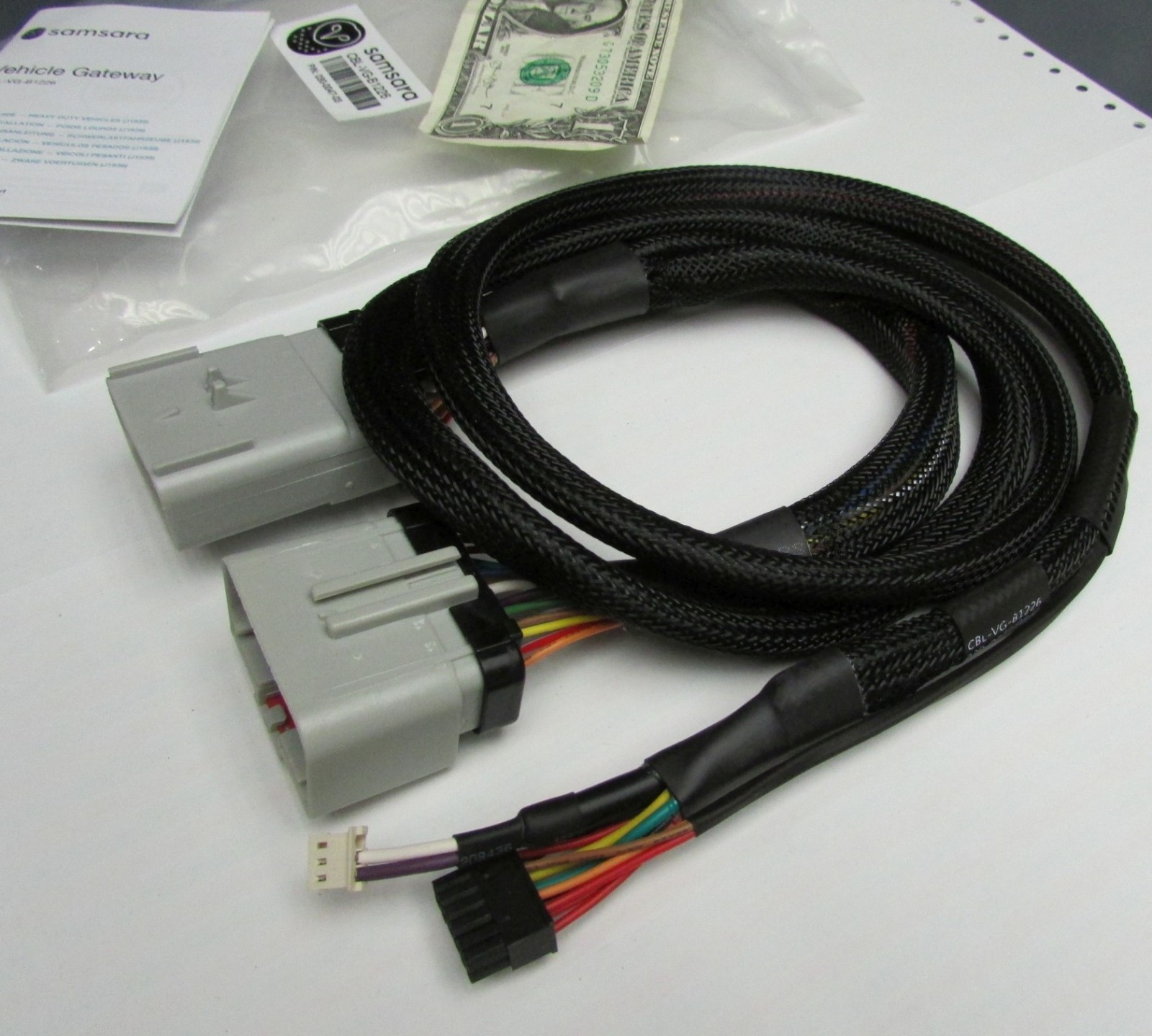 Samsara CBL-VG-B1226 / 030-0047-03 Vehicle Gateway Harness, Diagnostic Test GPS