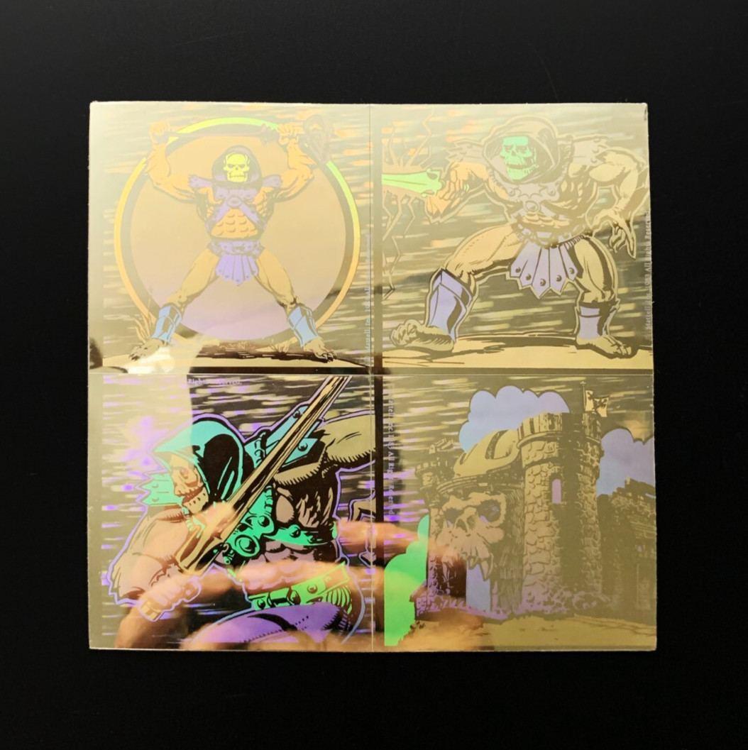 RARE VINTAGE HE MAN HE-MAN DC COMICS hologram holographic sticker decal 1983