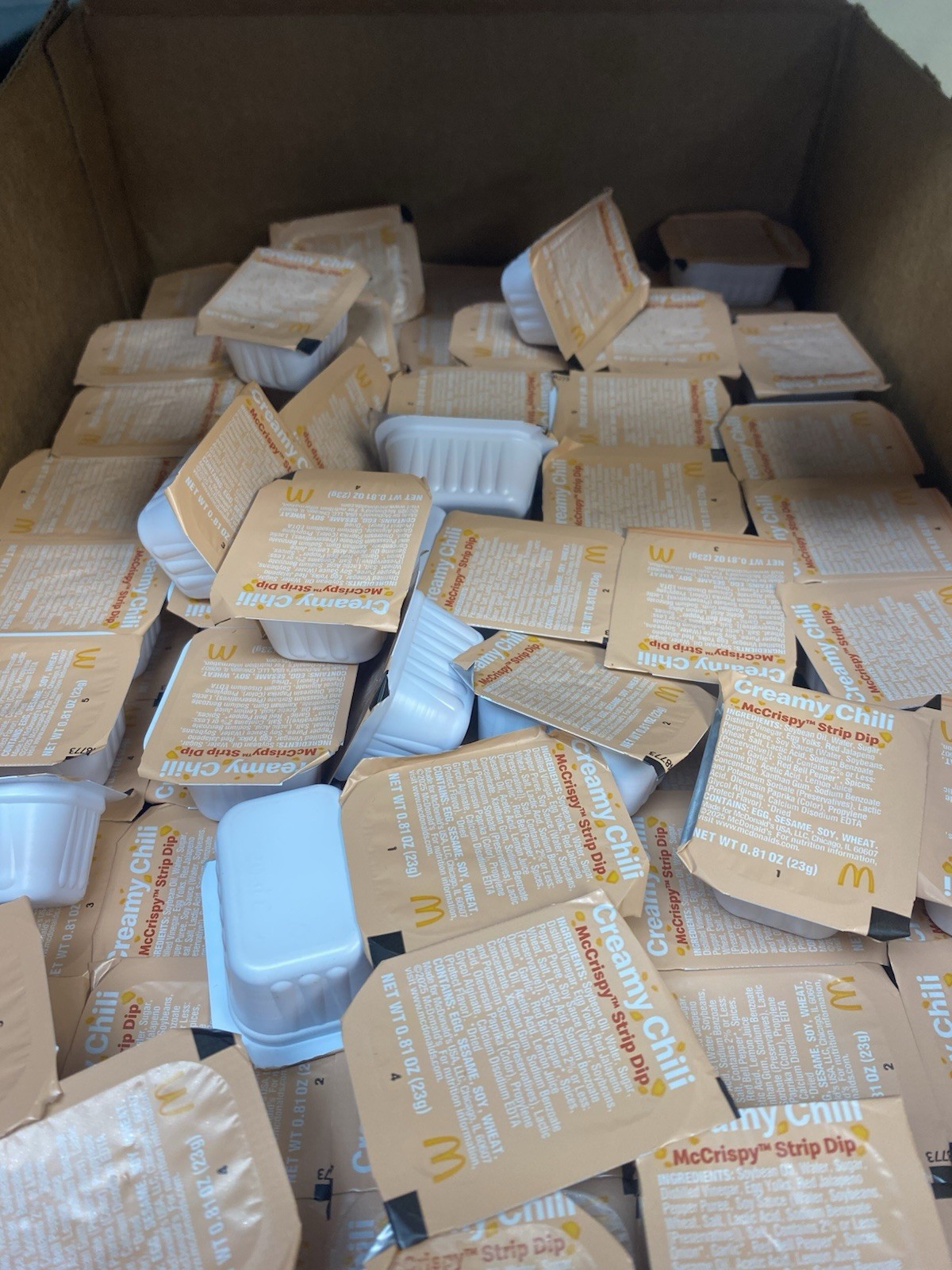 McDonald’s Mix Lot Of Dipping Sauces (Lot Of 50)