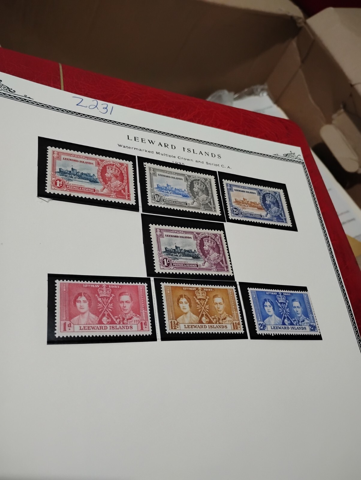 1953 British Ceylon, Leeward Islands And British Honduras Watermarked MNH.