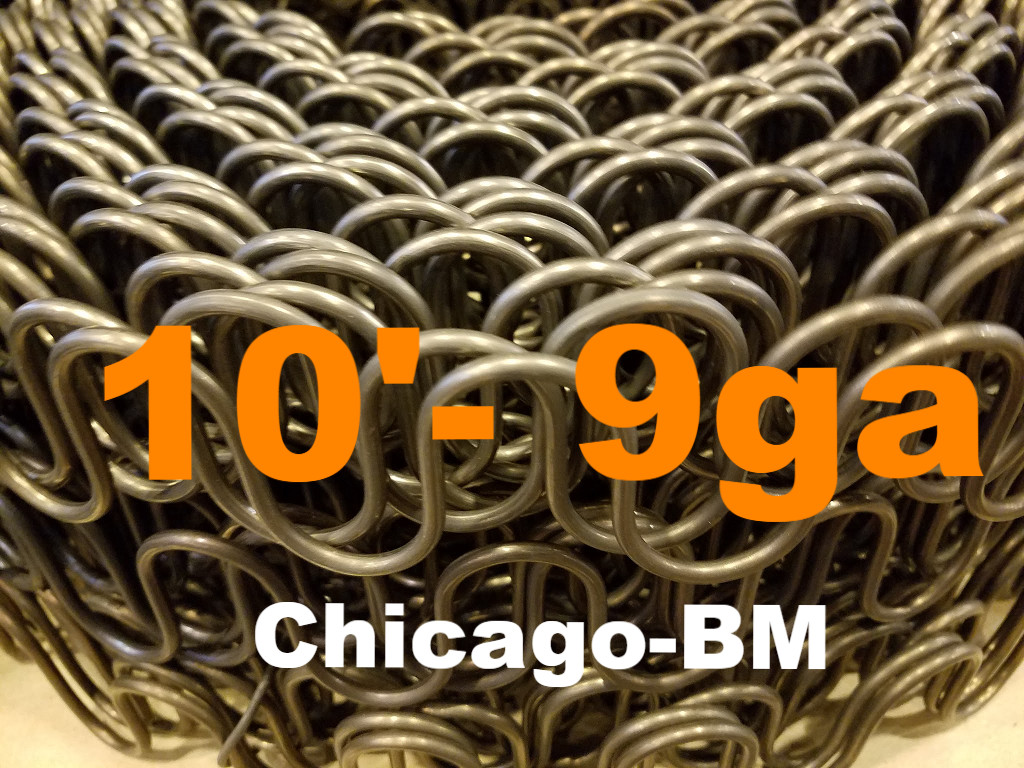 10' Feet 9-gauge Zig Zag- 9ga Springs Furniture-Auto Upholstery -Made In U.S.A.