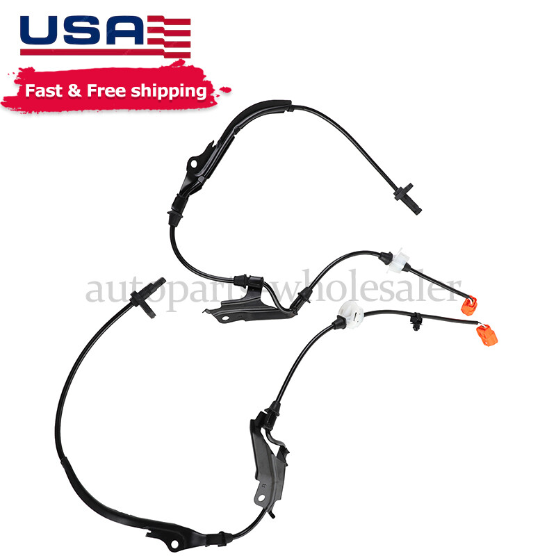 Front ABS Wheel Speed Sensor Pair Set of 2 For Honda Accord Acura TSX Sedan 4dr