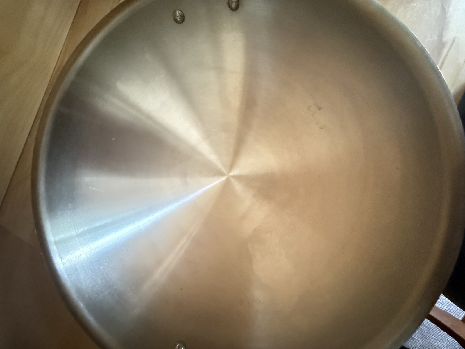 All Clad Stainless Steel Wok 16” Round Bottom No Fire Ring