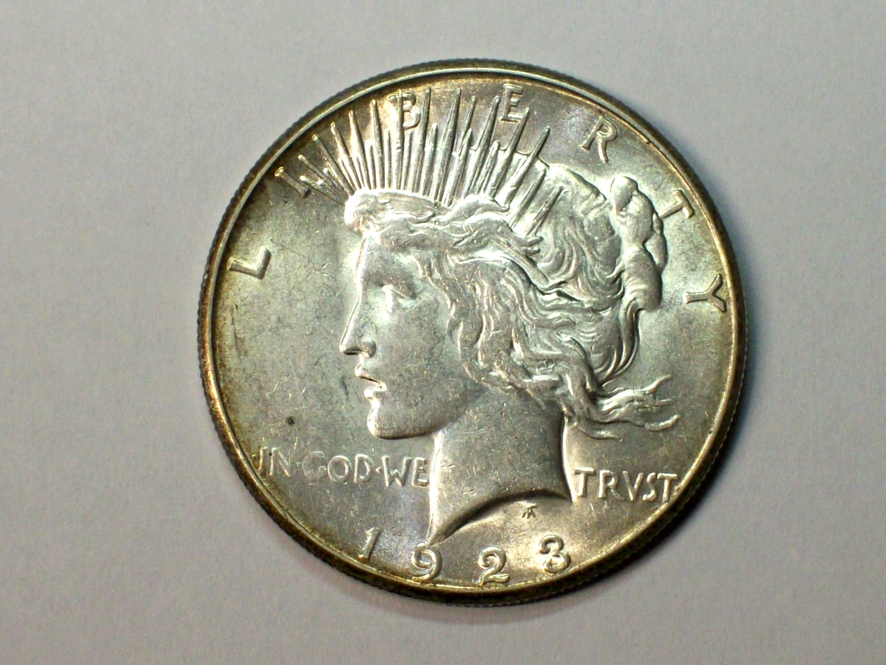 1923-S Peace Dollar    Choice AU/Unc.      SN8222