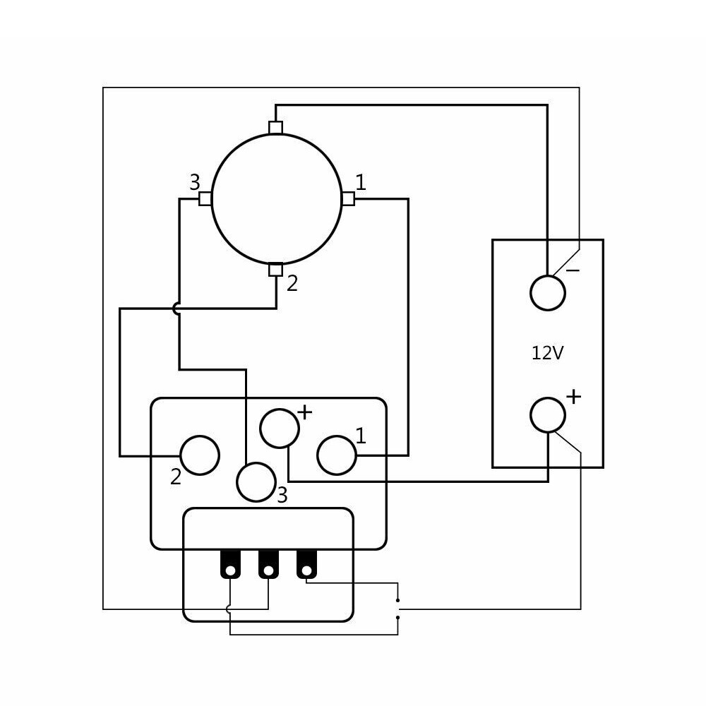 12V 500A Winch Solenoid Relay Controller Contactor 12000 LBS for Warn Badlands