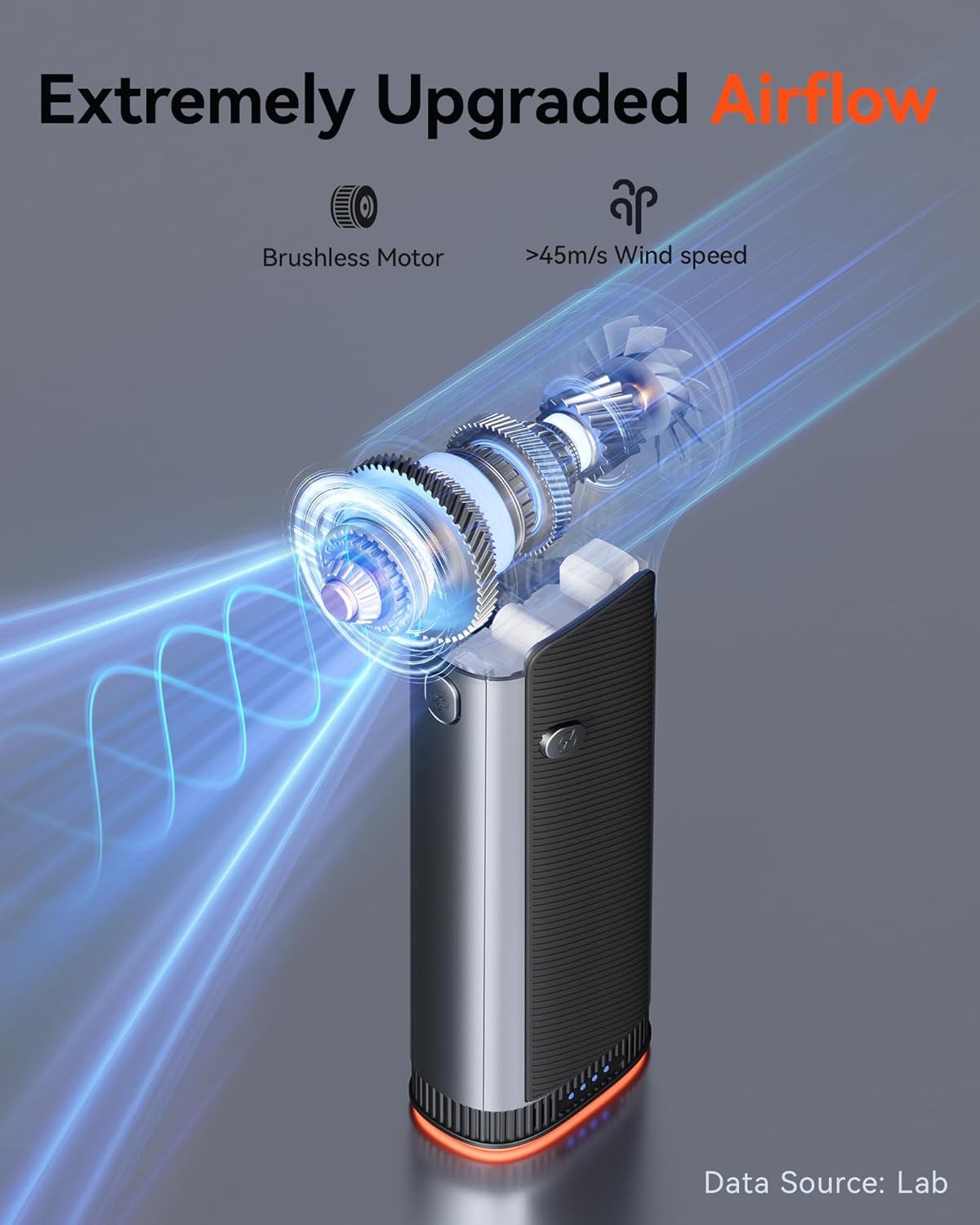 WOLFBOX MF200 Electric Air Duster with Removable Battery, Dual-battery Pack