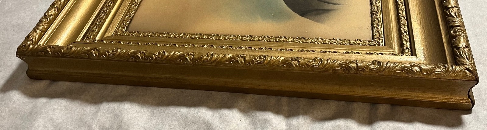 19c Charcoal Portrait Beautiful African American Women signed DE Fogarty