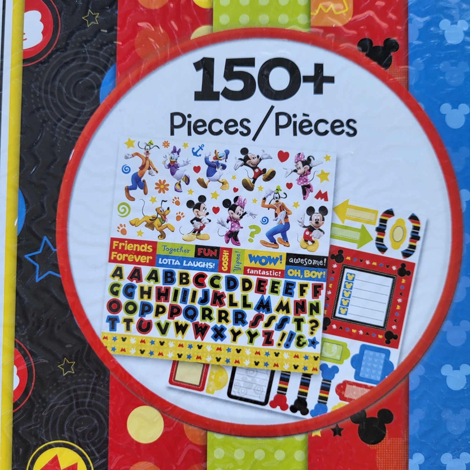 Disney Mickey Mouse Paper Pack 150+ Piece Sandylion Stickers Scrapbook Pattern