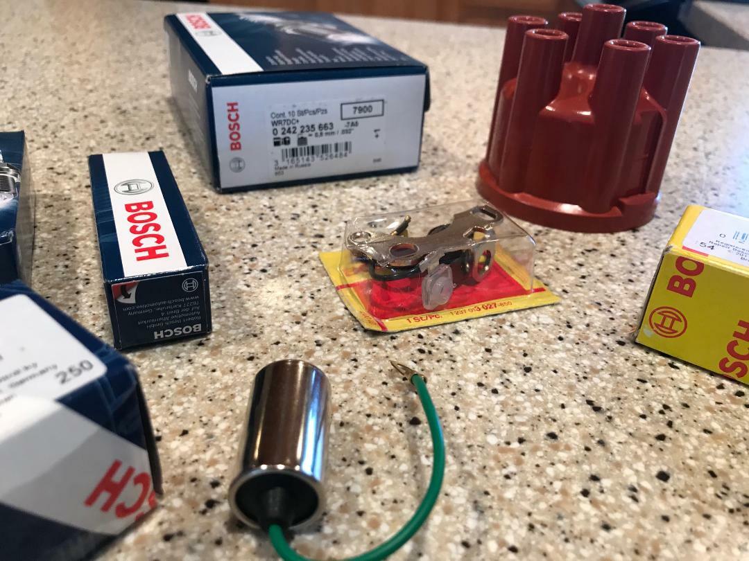 IGNITION TUNE UP KIT MERCEDES BENZ W110 W111 W108 W109 W114 CAP ROTOR POINTS