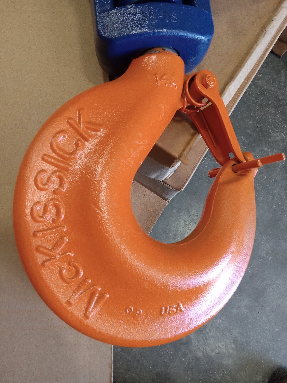 McKissick N420 8" Champion 15 Ton BLOCK & TACKLE Crosby hook block 3/4"-7/8"