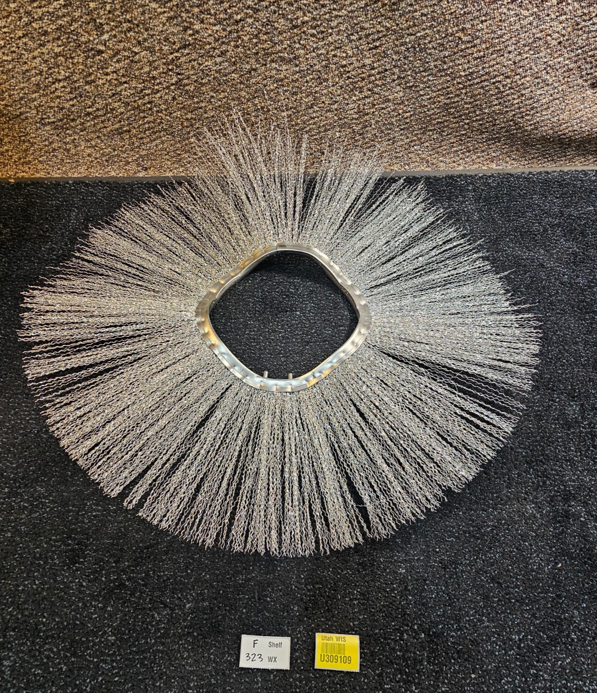 (QTY 2) CAT Steel Wire Sweeper Brush 30" OD