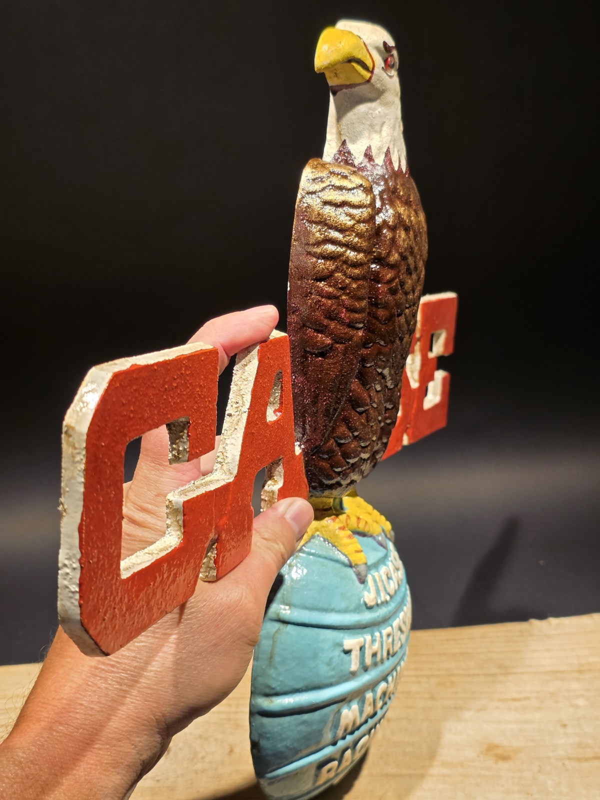 Antique Style Cast Iron Case American Eagle Sign Plaque