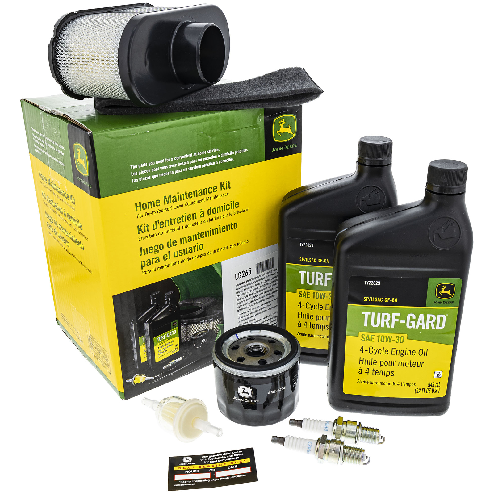 John Deere LG265 Home Maintenance Service Kit S240 X300 X500 X350 X570 Z445 Z665
