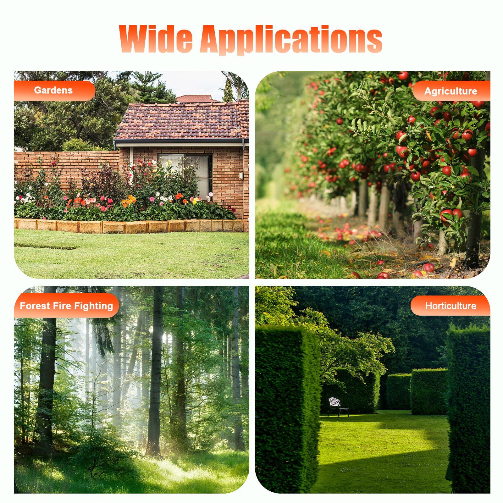 52CC 2 Stroke Chainsaw Pole Saw Pruner Pruning Saw Gas Powered Tree Trimmer