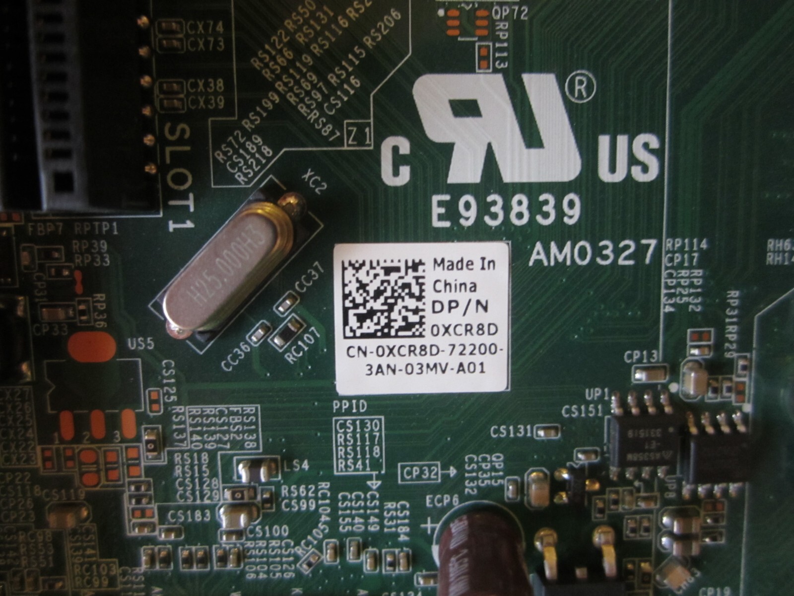 Dell Optiplex 9020 SFF(small form factor) System Motherboard XCR8D 0V62H