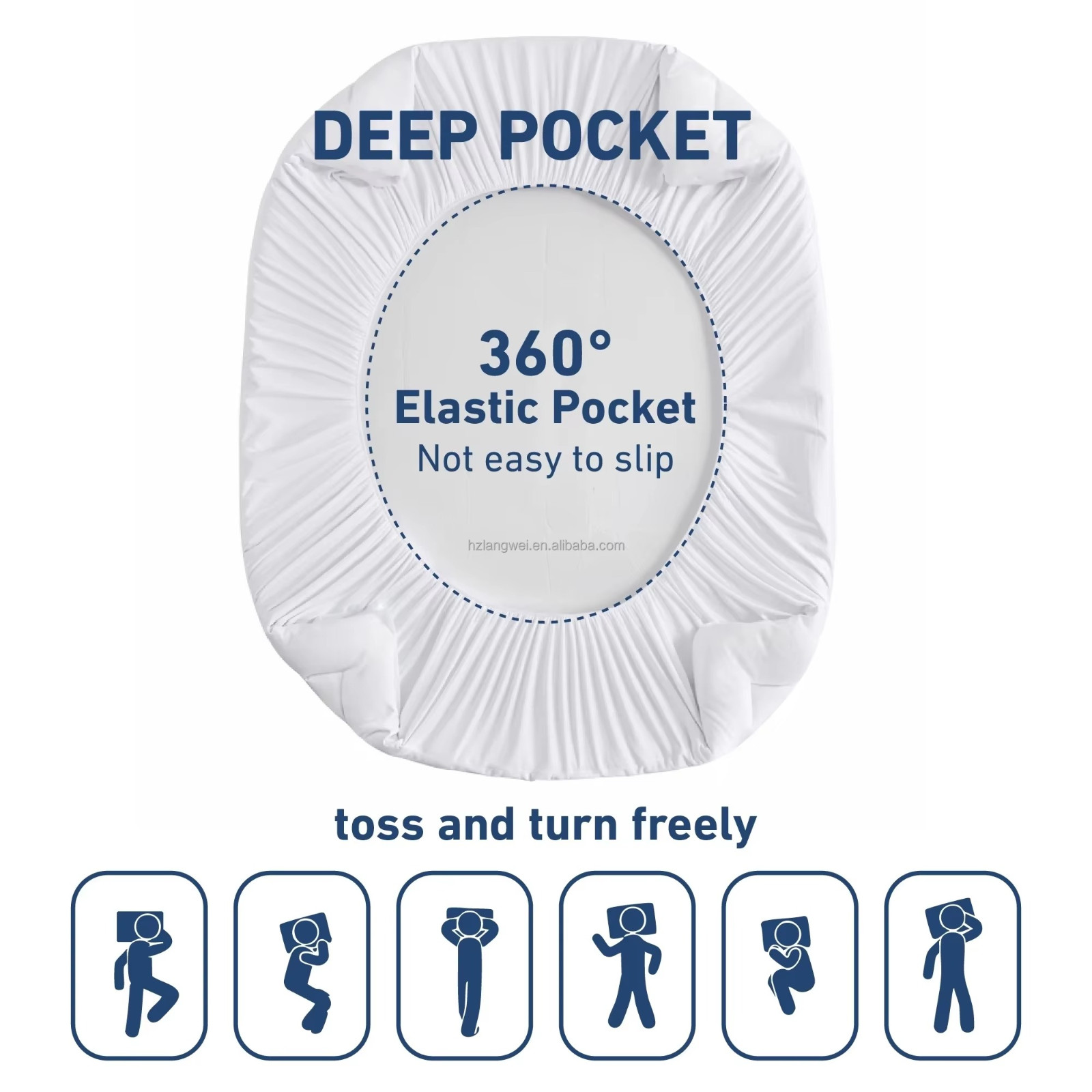 4 Inches Thick Mattress Topper Quilted Cooling Mattress Topper Pad