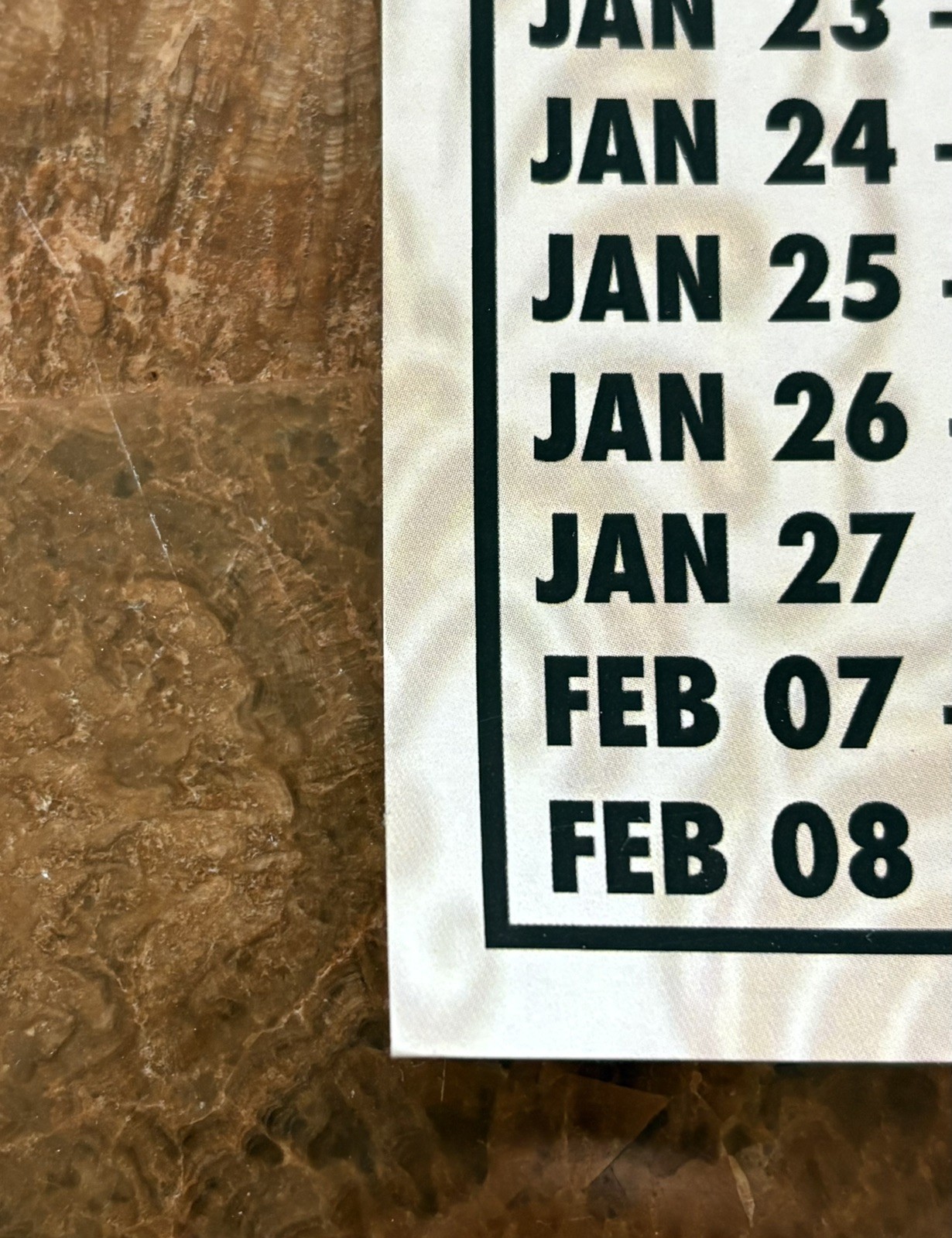 2019 Bert Kreischer Body Shots World Tour ((Signed)) Poster 13"x19" AUTOGRAPHED