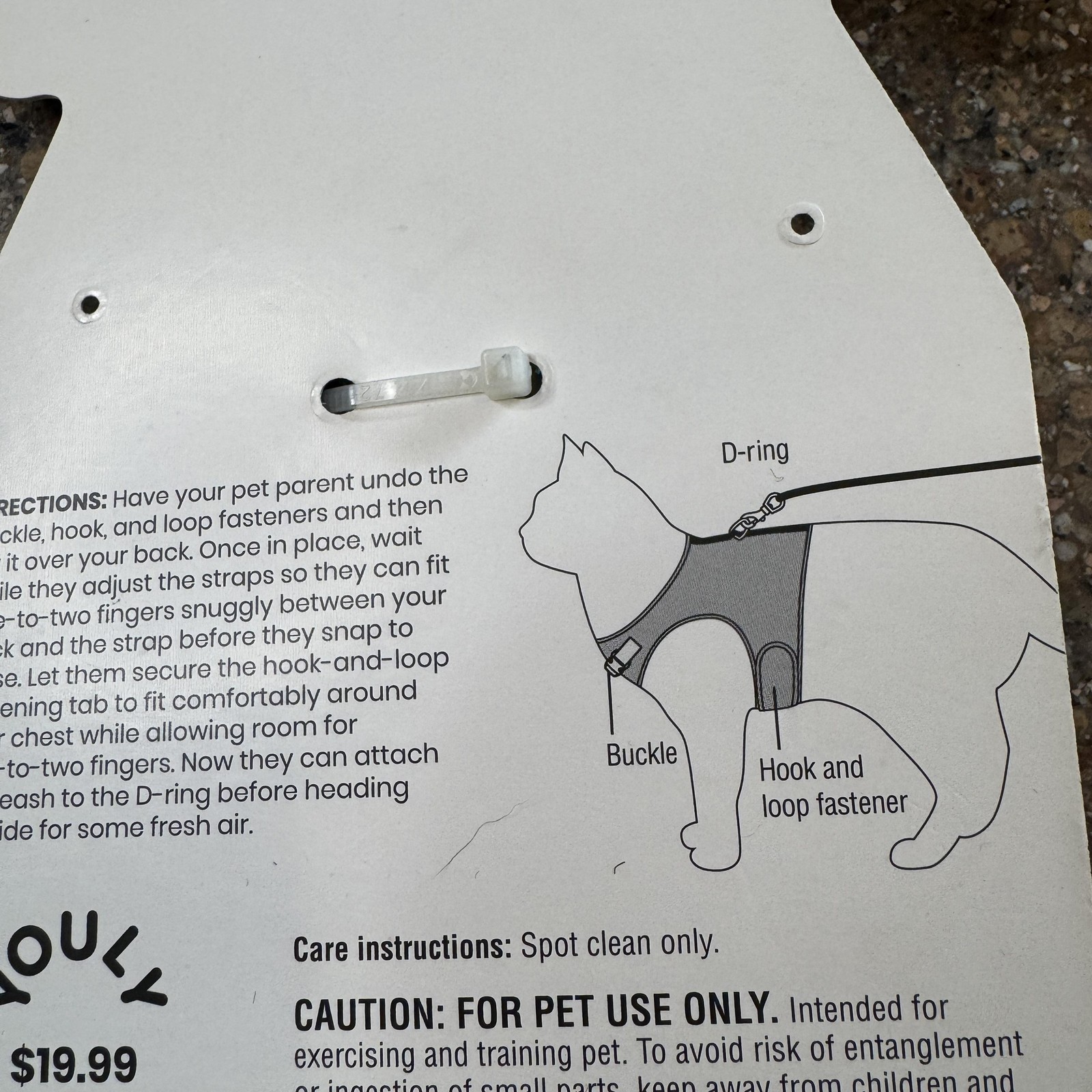 Petco Youly Pride Cat Harness Leash Set Rainbow Adjustable Mesh Multicolor Pet