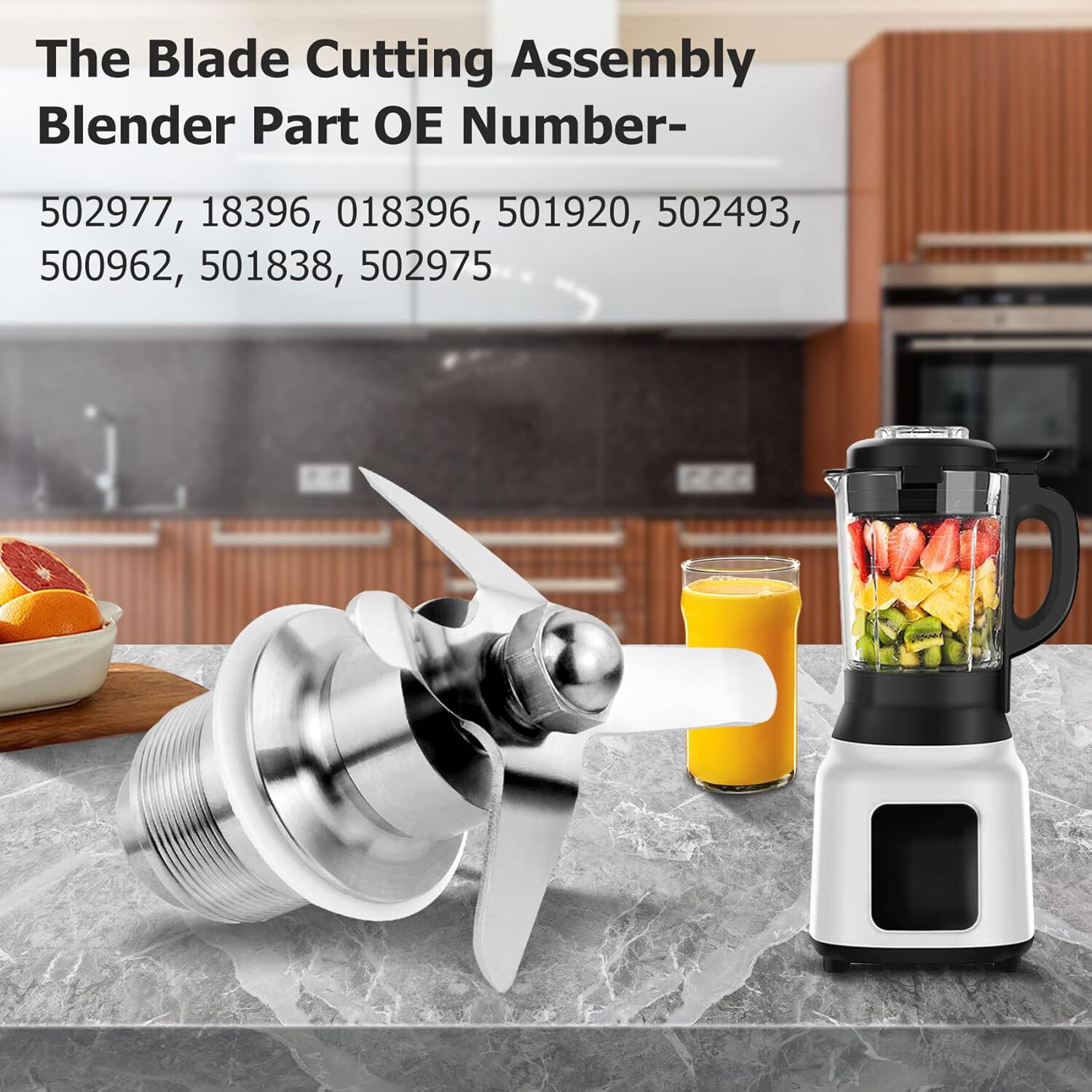 For Waring CB6 CB10 CB15 Cutting Blade Assembly Replacement 502977 Assembled