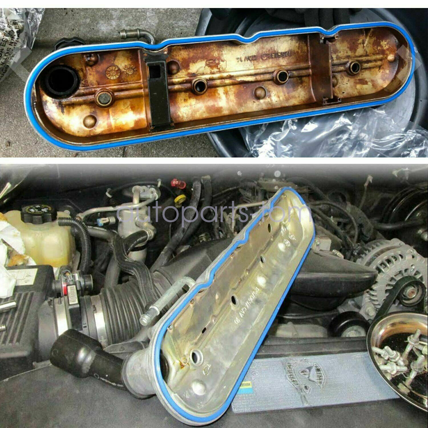 Valve Cover Gasket Set For GM LS 4.8L 5.3L 5.7L 6.0L Engine Fel-Pro VS50504 R-1