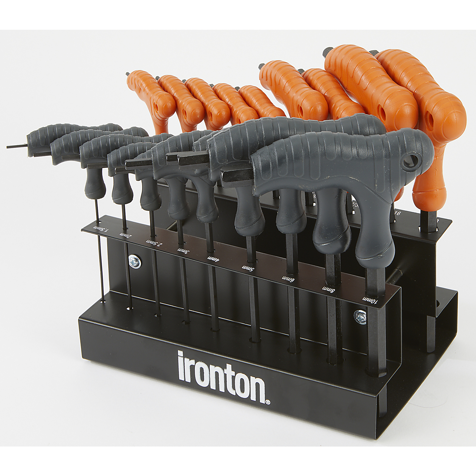 Ironton 18-Pc. T-Handle Hex Key Set, SAE/Metric Sizes