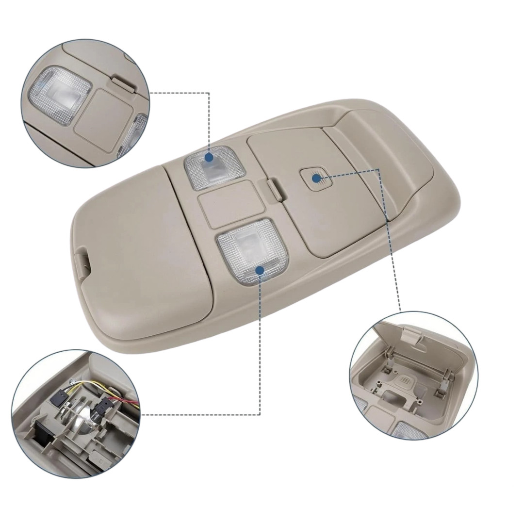 Overhead Console Dome Light Storage For 1998-2001 Dodge Ram 1500 2500 55350657