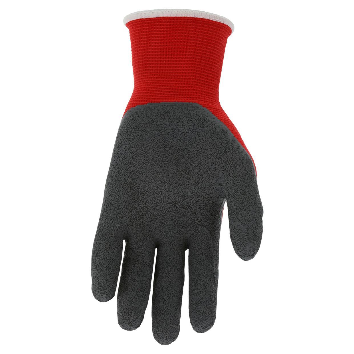 MCR N9680 RED Ninja Flex Latex Coated Work Gloves - 15 Gauge, 12 PAIR, SM-2XL