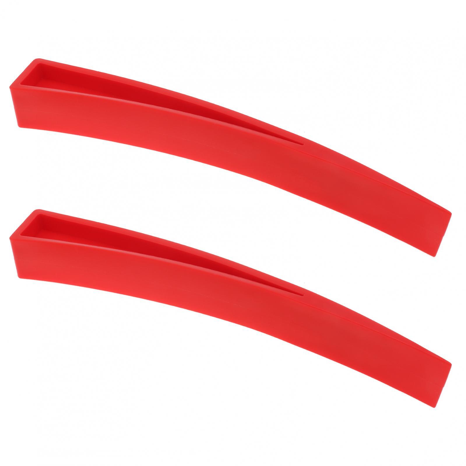 4 Pieces Curved Car Door Window Wedge and Plastic Chisel Scraper,Paintless Dent