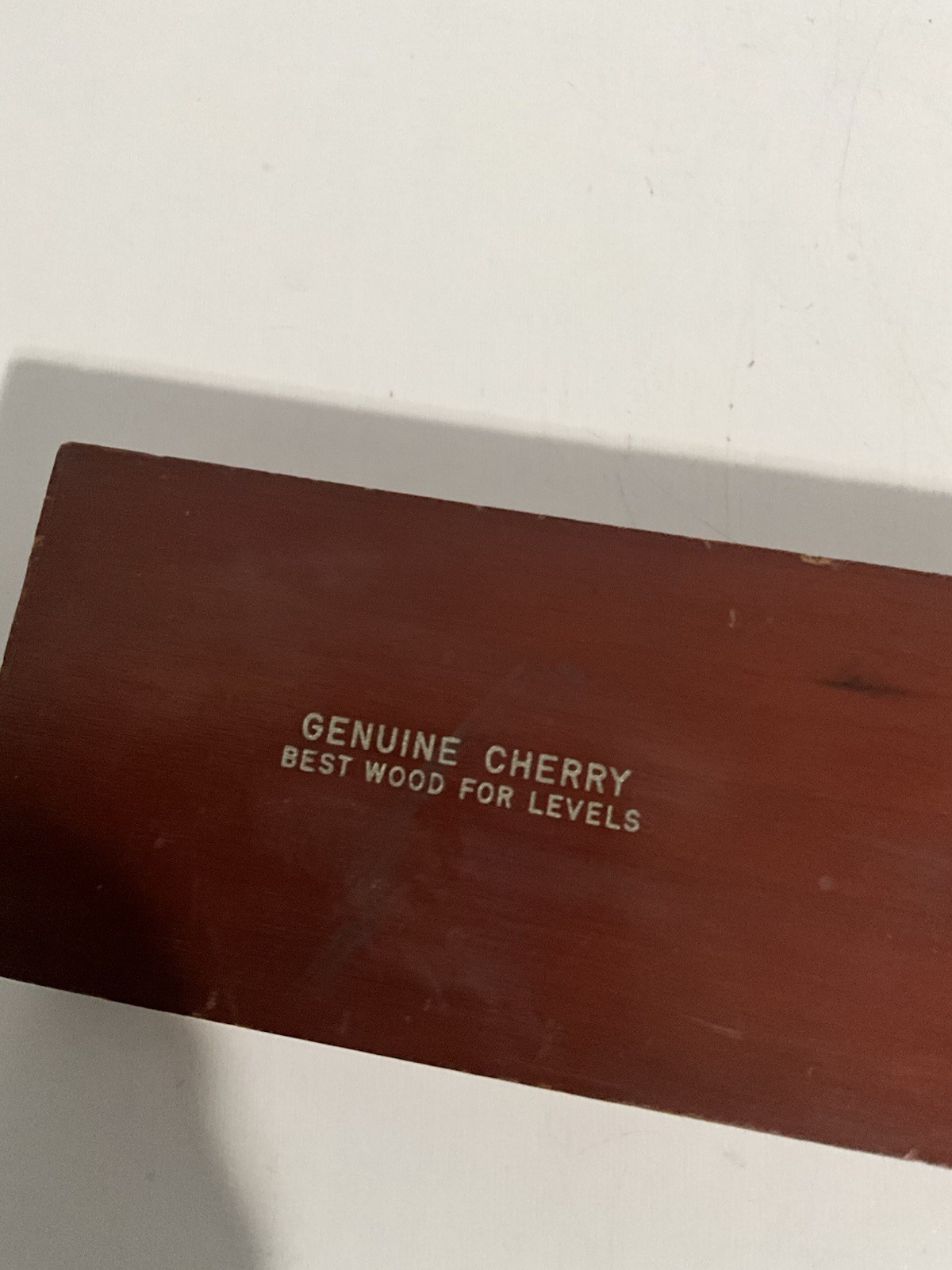 Vintage Stanley No.0 Wooden Level Cherry Wood USA