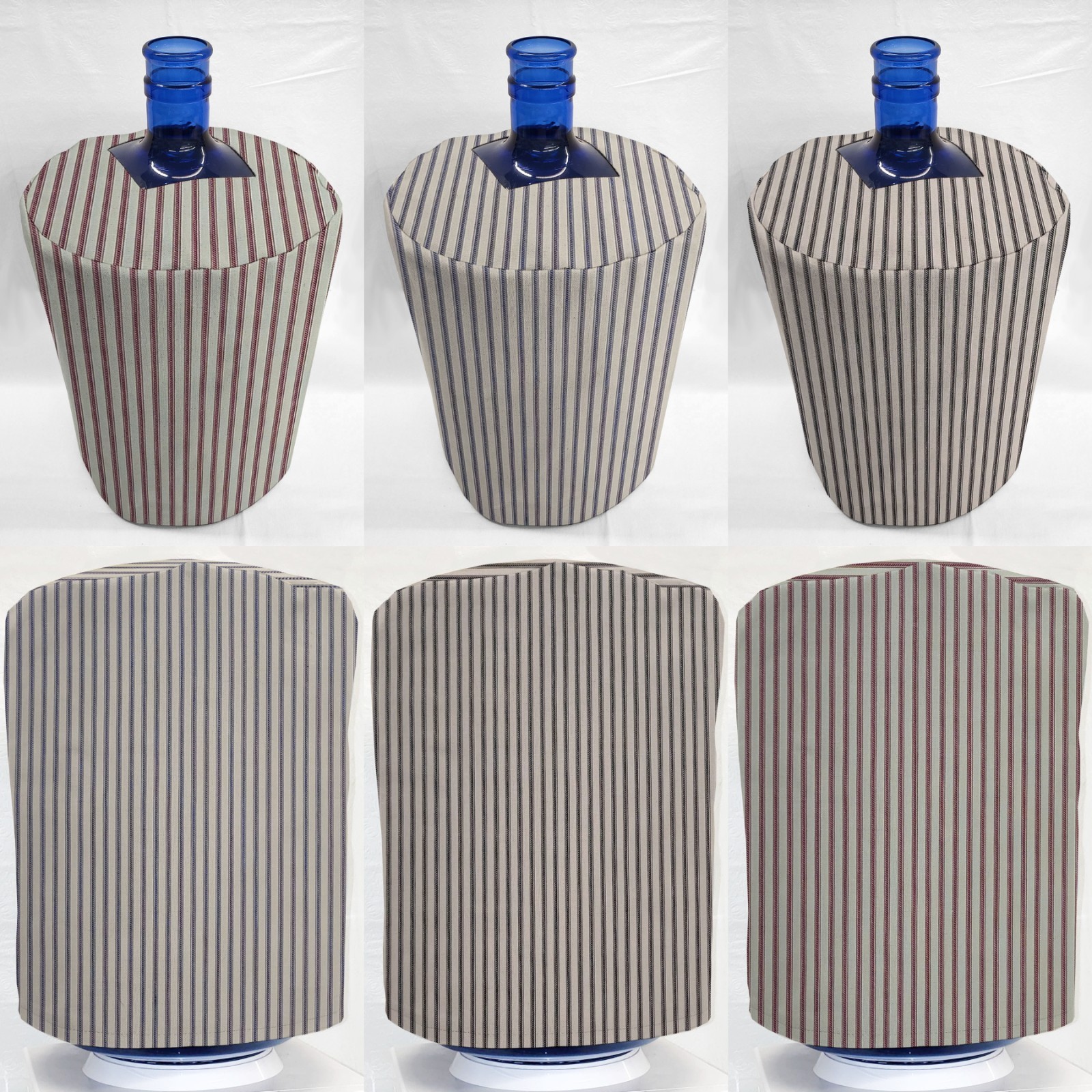 Ticking Stripe Water Bottle Cover for 3- or 5-Gallon Bottles (3 Colors Available