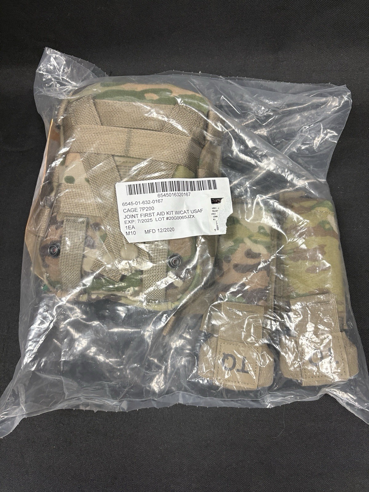 New In Package, USAF Joint First Aid Kit (JFAK) Complete With All Contents