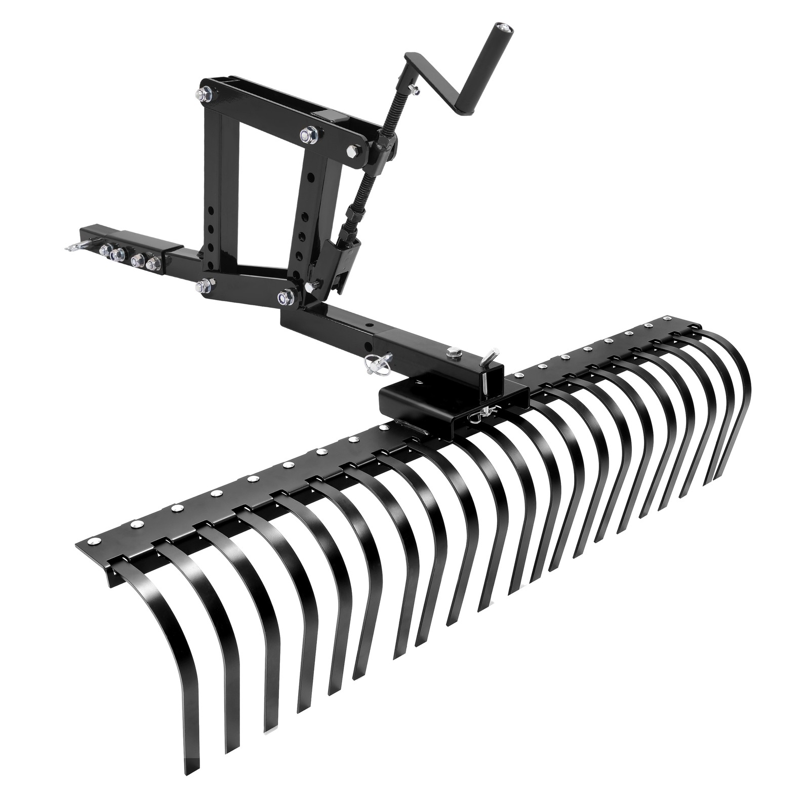 60" Landscape Rake w/1 Point Hitch Lift For Tractors Attachment Soil Gravel Lawn