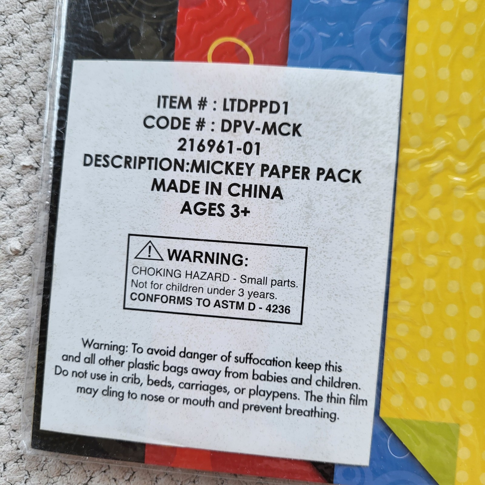 Disney Mickey Mouse Paper Pack 150+ Piece Sandylion Stickers Scrapbook Pattern