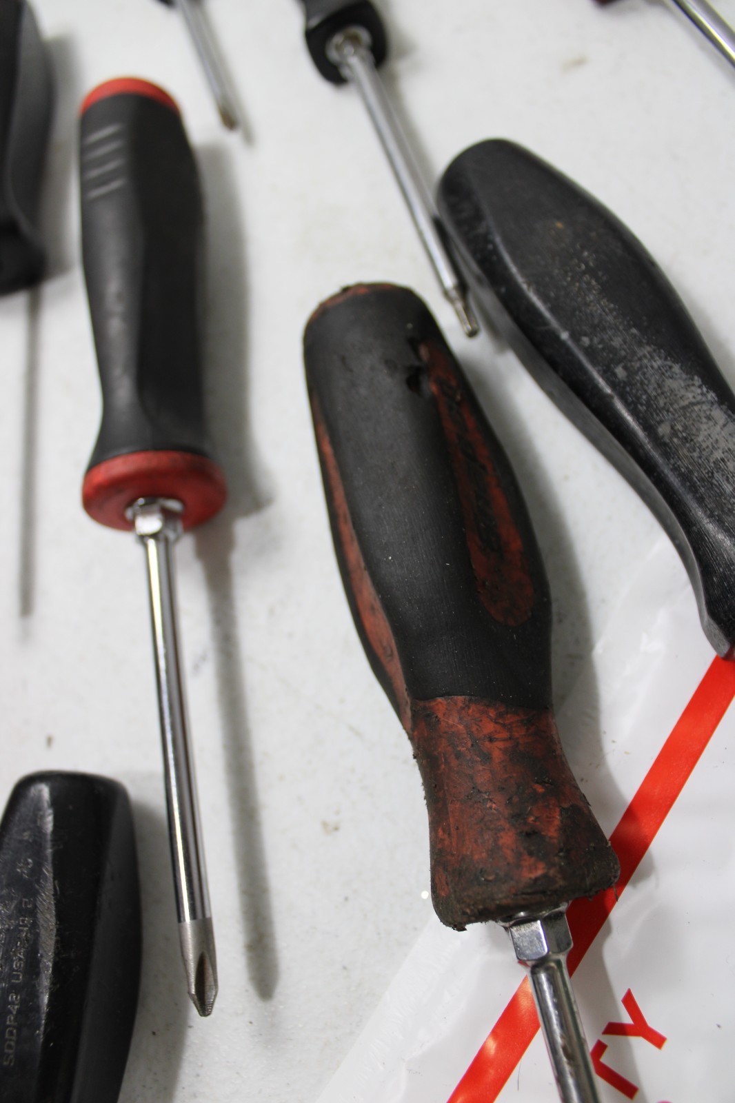 Snap On Screwdriver Set, Red -Green…used 12 PC Lot 🇺🇸 Mixed 8C