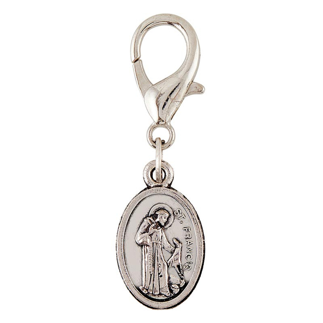 St. Francis/St. Anthony Pet Collar Charm - 1 1/2" High (N1099)