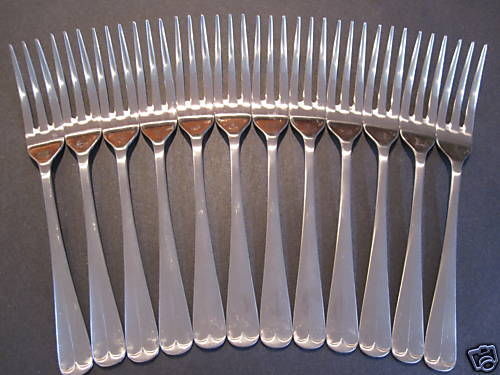 USA SELLER 12 Old English/King Edward 3 Tine Salad Forks 6.25" FREE Ship US Only