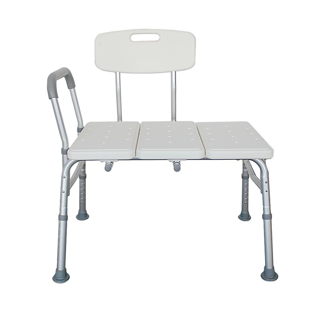 Heavy Duty Bath Tub Medical Transfer Bench Stool Shower Chair 10 Height White