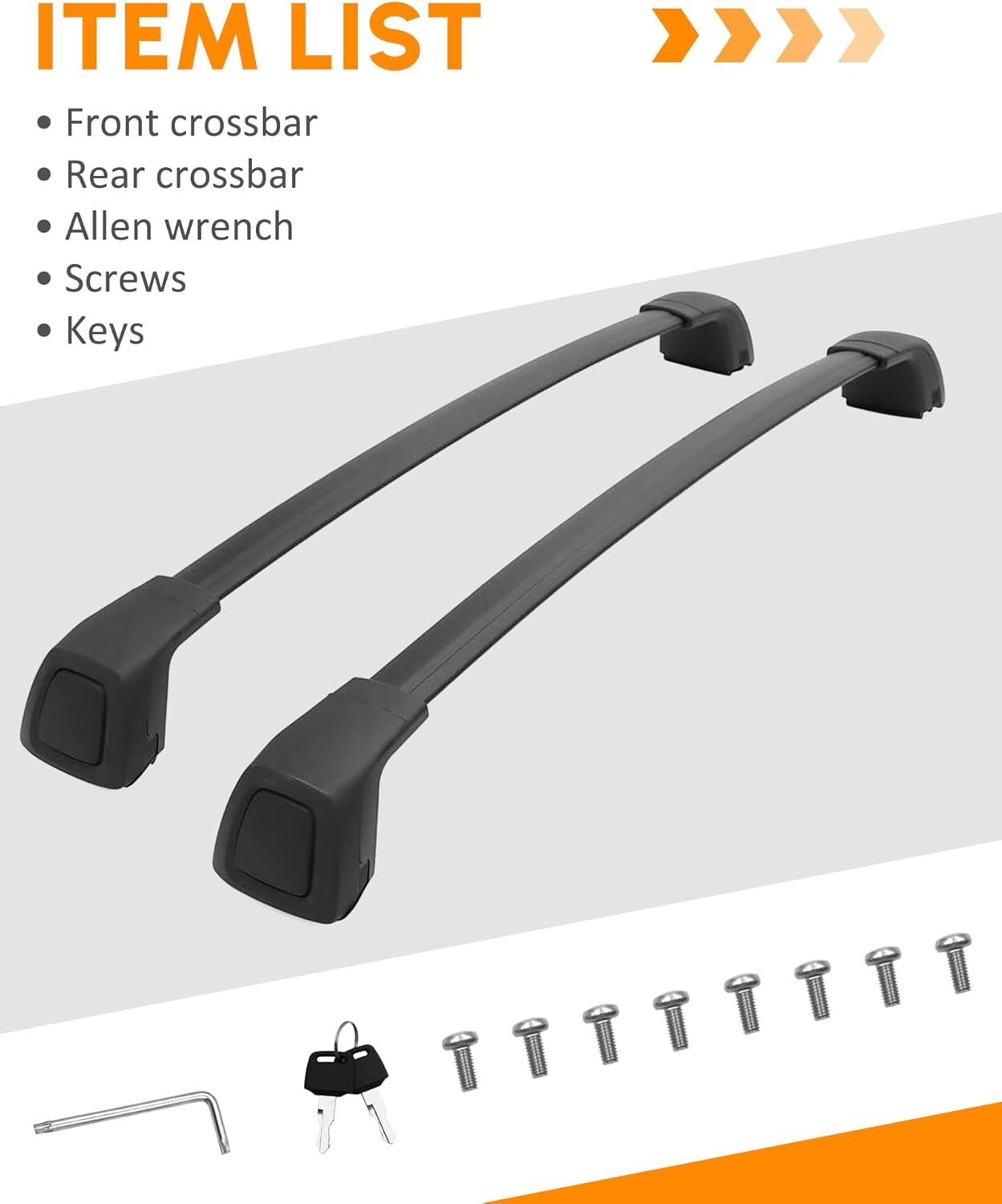 4PCS Cross Bar Roof Rack For 2022-2026 Acura MDX 165LBS Side Rails Cargo Carrier