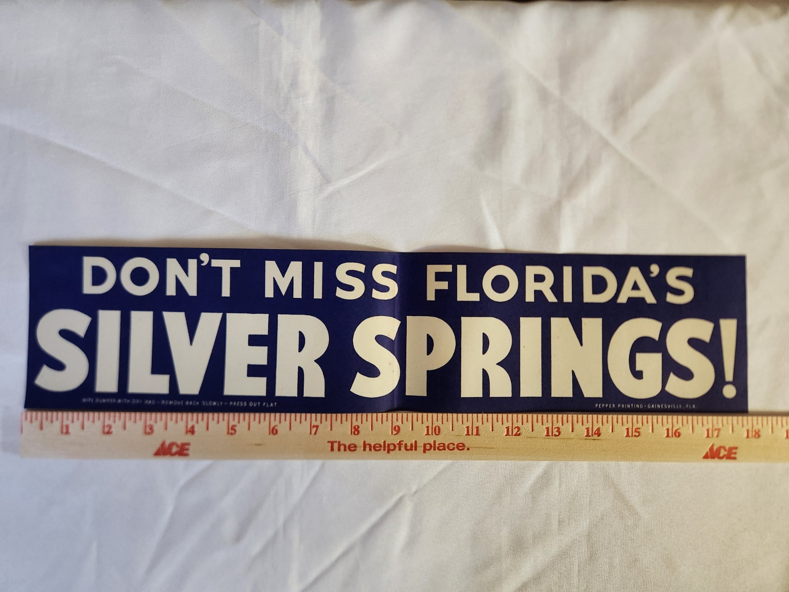 Vintage 1950's Silver Springs Florida Bumper Stickers! New!! Old Stock!! Rare!!