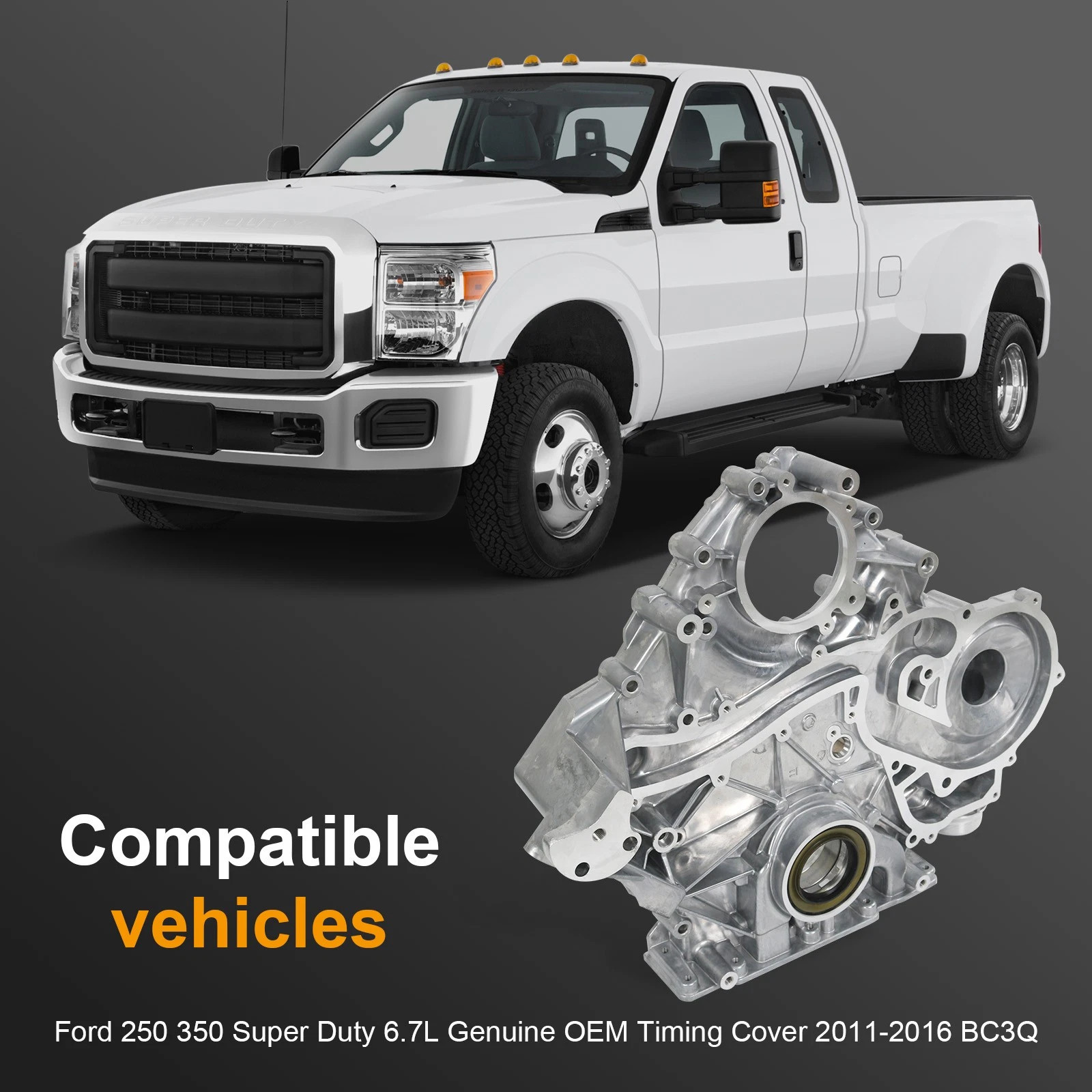 Timing Cover For Ford 250 350 Super Duty 6.7L 2011-2016 BC3Q6C086AC BC3Q6C086AD