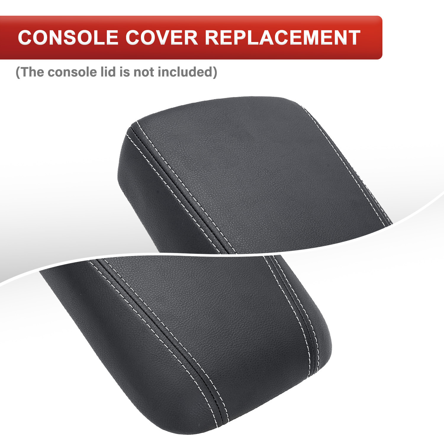 Center Console Lid Armrest Cover Replacement Black for Chrysler 200 2015-2019