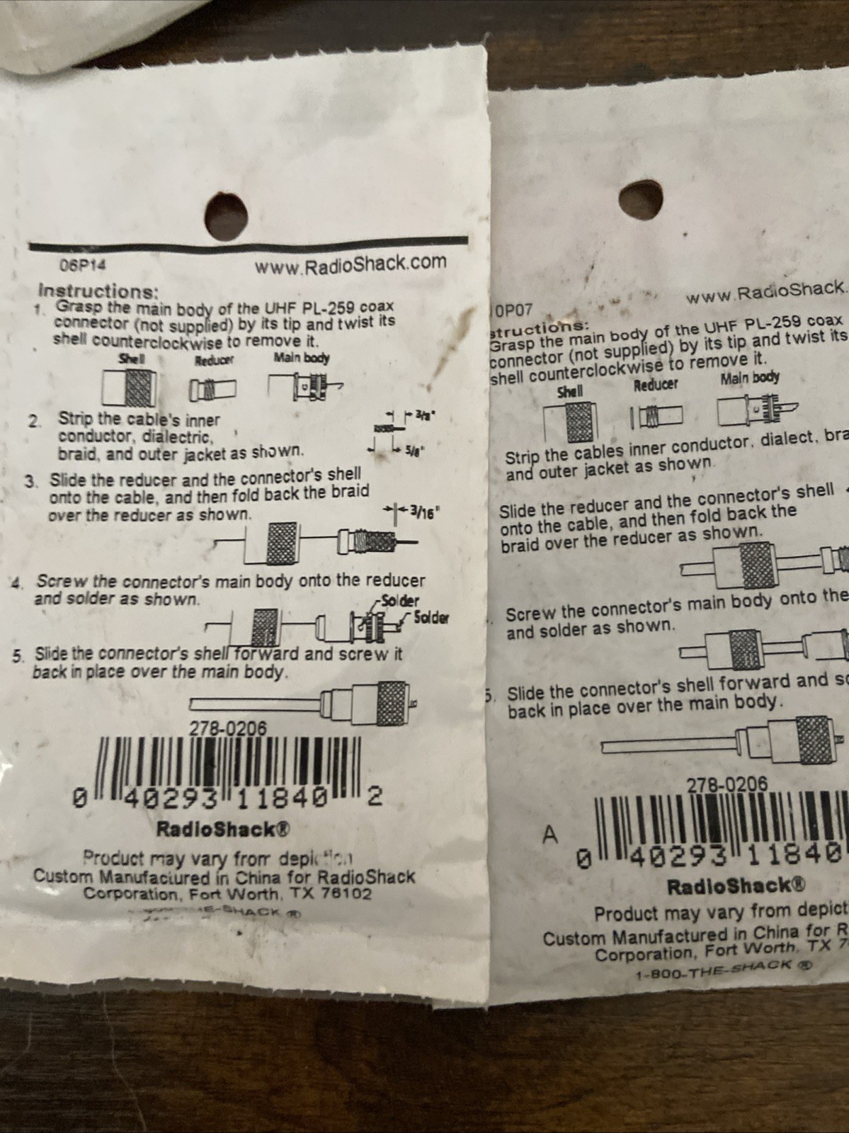 Vintage Radio Shack Parts LOT Connectors Shunt Reducer Misc See Description