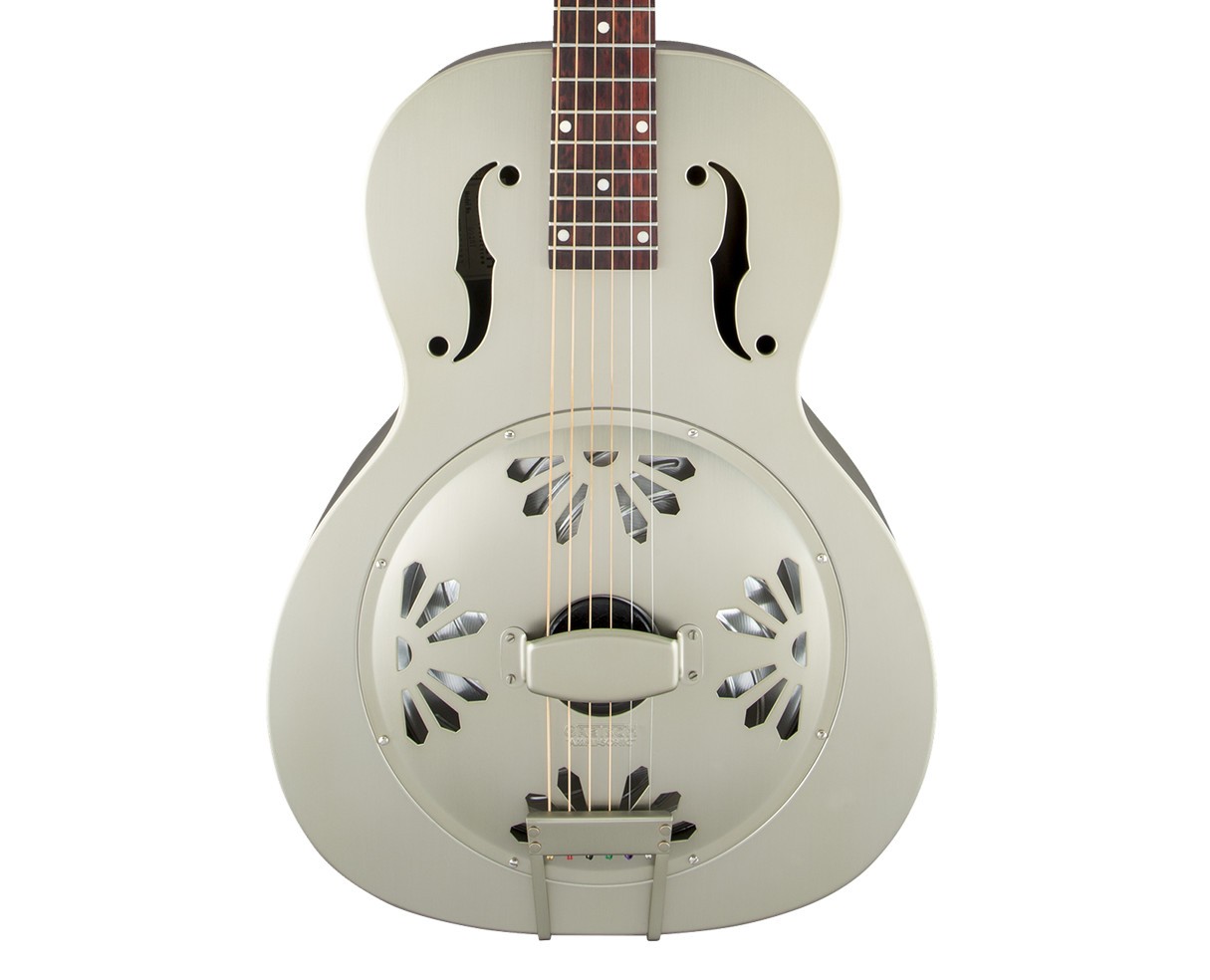 Used Gretsch G9201 Honey Dipper Round-Neck Brass Body Resonator Guitar