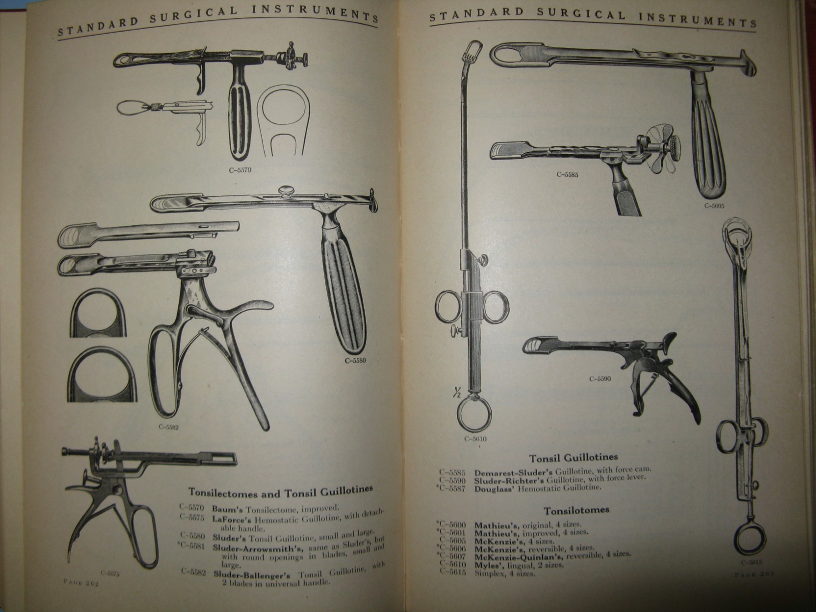 Vintage Tonsil Guillotine / Tonsillotome Collection, ENT
