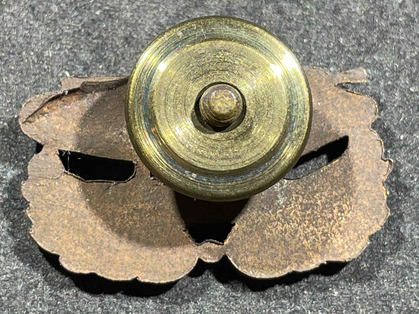 WW1 WWI US Army Military Tank Corps Officer Collar Insignia Pin Small Size